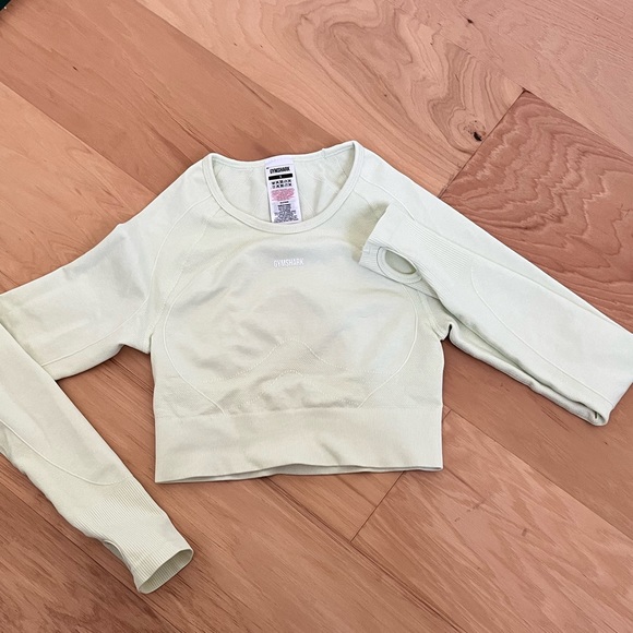 GYMSHARK flex sport long sleeved crop top NWOT - Picture 6 of 8